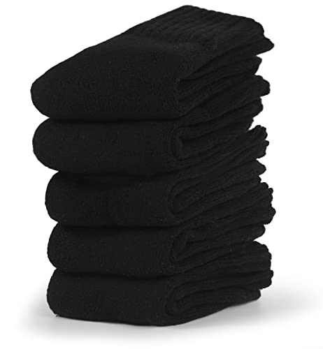 Image of BenSorts Women's Winter Boots Socks Thick Warm Cozy Crew Socks Solid Color Gifts