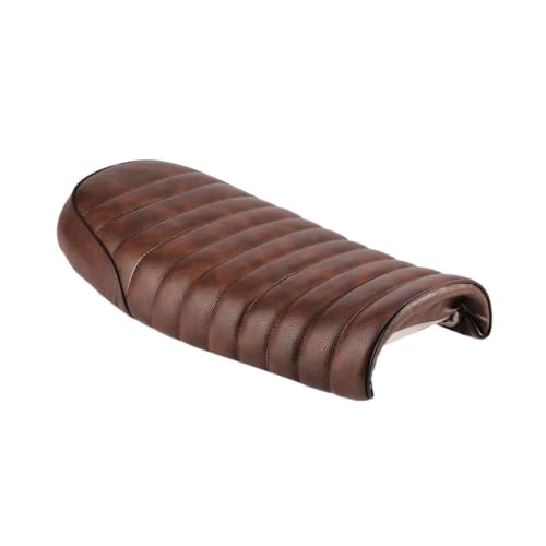 Selle moto à deux places vintage marron style bosse pour CG125
