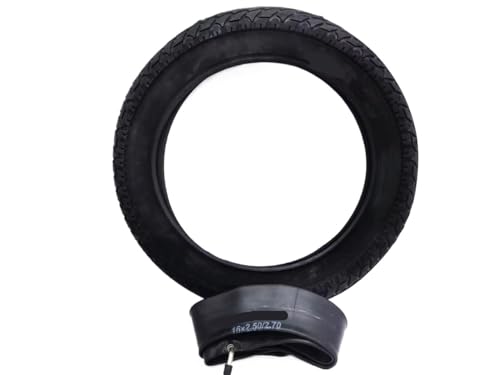motorized scooter 16x2.5 Inner Tube/Outer Tire for 16 Inch 2-Wheel Electric Vehicle Tyre Replace Accessories motorized scooter(Color:Inner and Outer Tire)