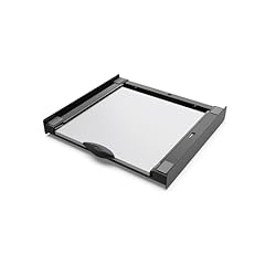 Meliconi - Kit di sovrapposizione universale nero + ripiano scorrevole in legno - TORRE DARK - per lavatrice e asciugatrice