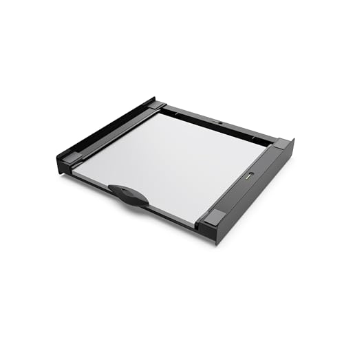 Immagine prodotto: Meliconi - Kit di sovrapposizione universale nero + ripiano scorrevole in legno - TORRE DARK - per lavatrice e asciugatrice