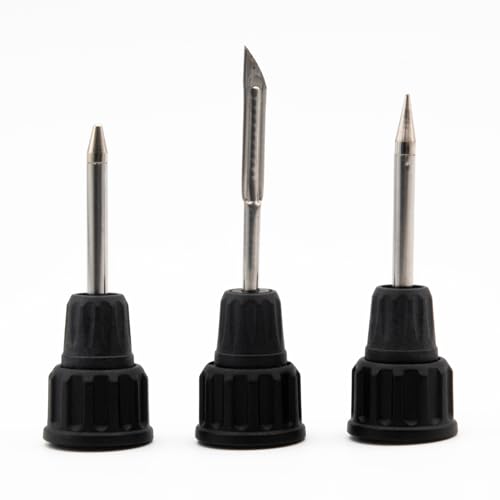 Image of Iroda Solderpro 25LK Spare Soldering tips Set for Battery Rechargeable Soldering Iron, Inlcudes Conical Tip, Pointed Conical Tip, Hot Knife.