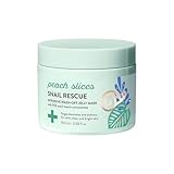 Peach Slices | Snail Rescue Intensive Treatment Wash-Off Face Mask | 95% Snail Mucin | For Dark Spots & Blemishes | Refreshing & Calming Mask | Clear, Radiant, & Hydrated Skin | Skin Care | 3.38 oz