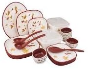 Dlx Square Dinner Set, 32-Pieces