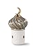 LLADRÓ Majestic Nights Aroma Diffuser Matte White Porcelain Incense Burner with Bright Light Brown Porcelain Lid Includes Three Scented Cones