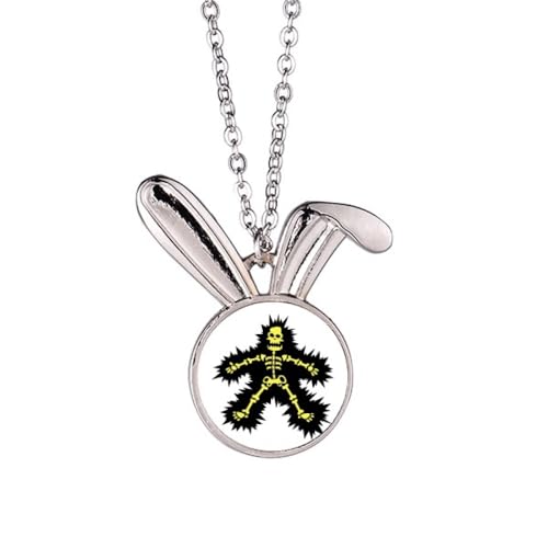 Collier pendentif lapin squelette pour rompre la monotonie des bijoux classiques et ternes