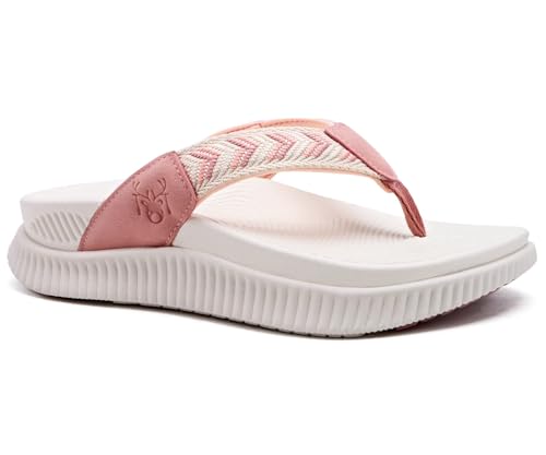 Image of KuaiLu Womens Orthotic Flip Flops with Arch Support Cushion Recovery Sandal