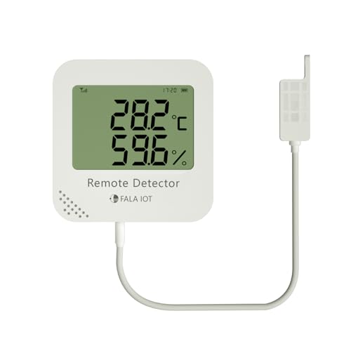 External Temperature & Humidity Sensor Probe – Waterproof, Wide Range (-40°F to 194°F, 0 to 100% RH), 16.4ft Length for Greenhouse, Farm, Industrial, Only for FALA IOT Detector, 5 Meters - Image 5