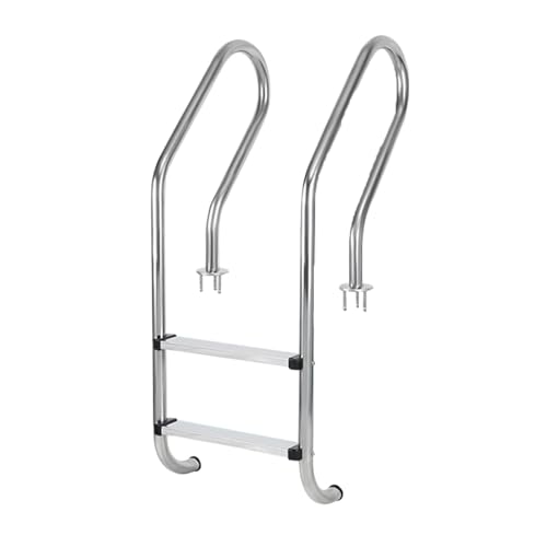 Escalera para piscina acero inoxidable 2 peldaños miniatura 1