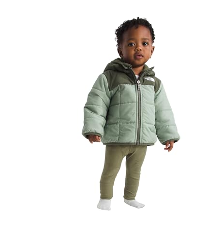 THE NORTH FACE Baby Boys' Reversible Shasta Full Zip Hooded Jacket | Water Repellent Puffer Coat, Synthetic Insulation
