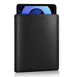 MoKo 9-11 Inch Tablet Sleeve, PU Leather Briefcase Slim Stylish Case Fits New 11-inch iPad Pro M4/iPad Air M2 2024, iPad Air 5/4/3th 10.9/10.5, iPad 10/9/8th Gen 10.9/10.2,Tab S8/S9 11, Black