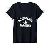 Photo Gallery donna lago winnipesaukee vela nautica ancora costiera maglietta con collo a v Photo Gallery donna lago winnipesaukee vela nautica ancora costiera maglietta con collo a v