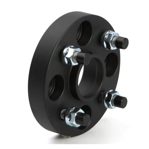 Adaptateur conversion d'entretoise roue 15mm noir PCD 4x100 aluminium haute précision 2 pièces