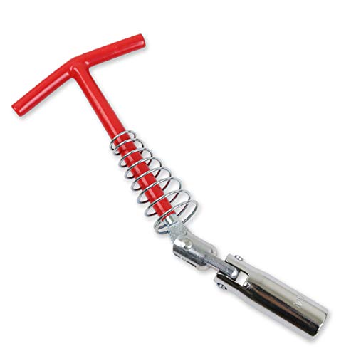 T型プラグレンチ ソケット径14mm 全長320mm プラグソケットレンチ ユニバーサル式 プラグレンチ フレキシブル 首振り