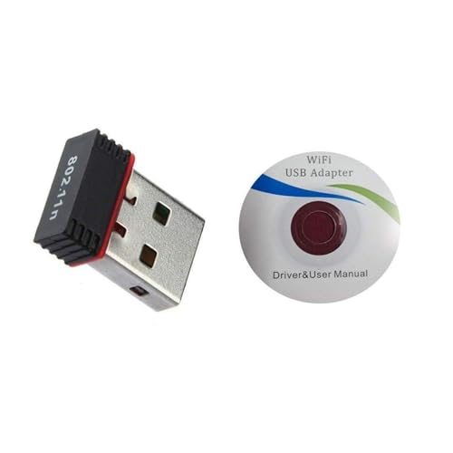 Image of Wireless Mini Wi-Fi Network Adapter with Driver CD for Computer & Laptop