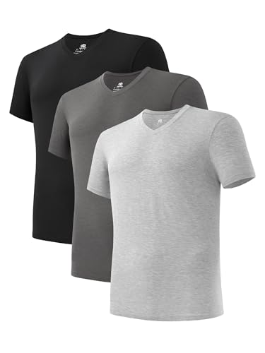 T-shirt rayonne de bambou homme extensible lot de sous-vêtement respirant
