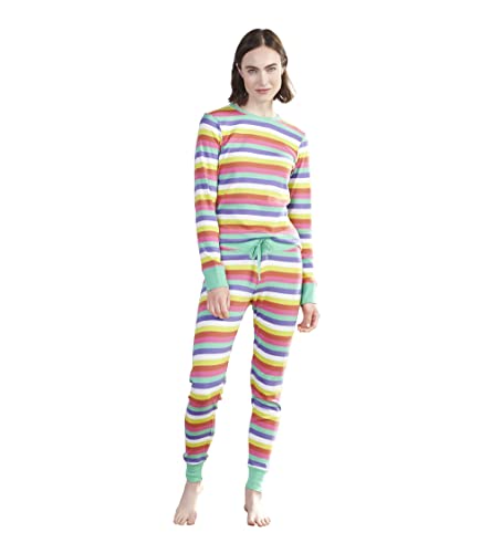 Hatley Organic Cotton Pyjama Set Ensemble de Pijama, Motif rayé Multicolore, M Femme Cover