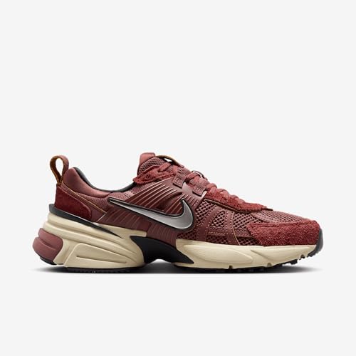 Nike V2K Run Shoes (FN6703-201, Red Sepia/Dark Pony/Black/Chrome) Size 93