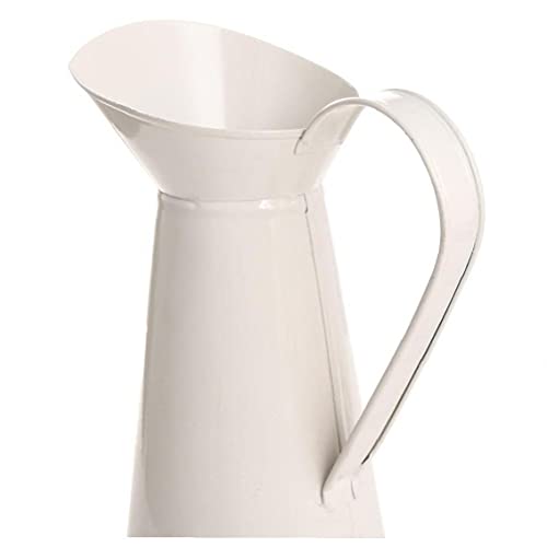 Vase en métal shabby chic cream incassable pour remplacer les vases fragiles
