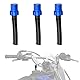 TEOZBLU 3 Pcs Motorrad Kraftstoff Tankdeckel Ventil Entlüftung Schlauch, Rot, Aluminium und Gummi, Universal Fit, Für ATV Dirtbike Pack Rohr Motorrad