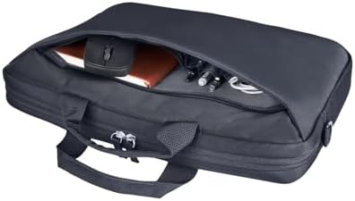 HP 14 inç Laptop Evrak Çantası, Geri Dönüşümlü 600D Polyester, 8L, Dolgulu Bölme, Su Geçirmez, Çıkarılabilir Omuz Askısı, Gri - Görsel 5