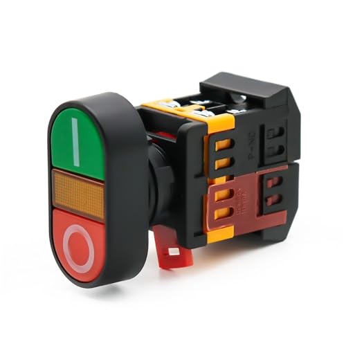 Bouton-poussoir momentané 22mm double pour simplifier le démarrage d'atelier - 4