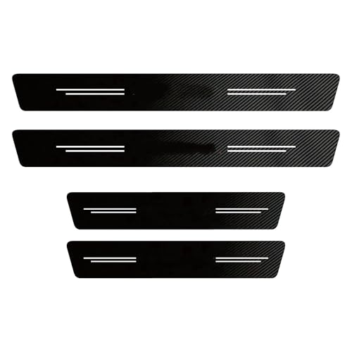 Autocollants de seuil de porte pour A3 8P A4 B8 B9 A6 C8 | Décoration intérieure de voiture 5 pièces