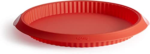 Lékué 28 Rojo Quiche 28 cm, Silicona