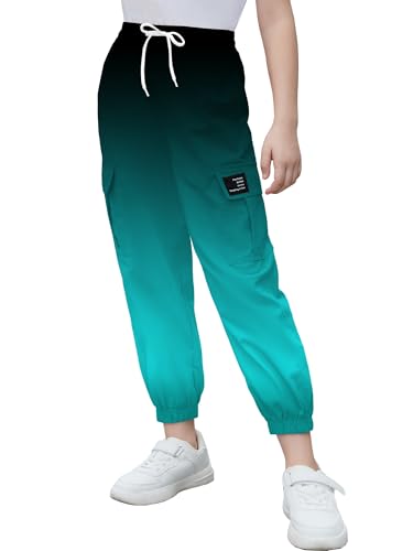 Image of Cromoncent Girls & Womens Camo Print Cargo Pants Outdoor Lightweight Jogger Baggy Pants, 6 Years - XX-Large