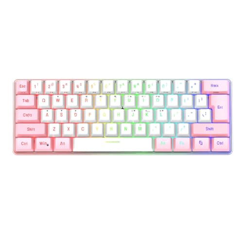Clavier mécanique de jeu 61 touches avec rétroéclairage RGB et câble USB