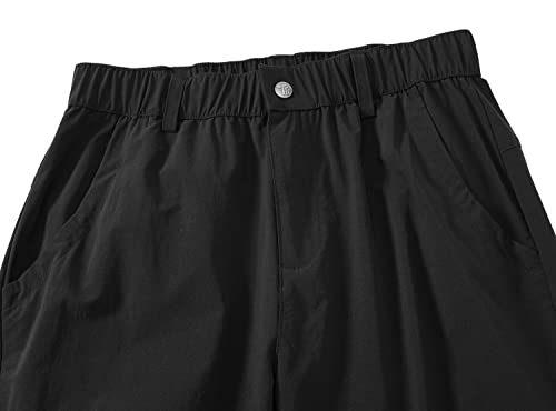 Ysento Women'S Hiking Pants Lightweight Stretch Quick Drying Upf 50 Camping Travel Work Cargo Pants 6 Pockets Black Size M thumb #2