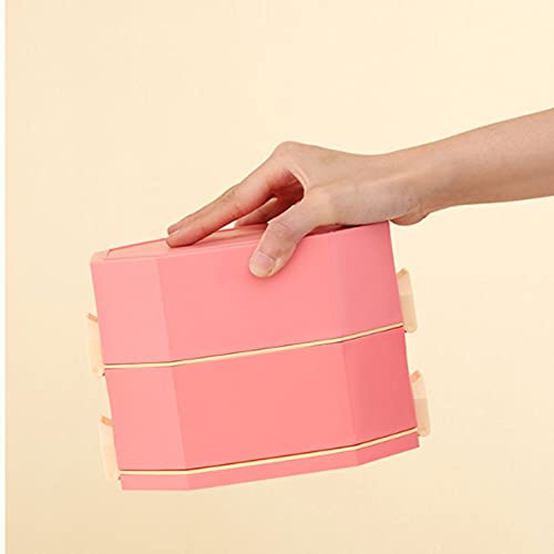 Fiambrera Saludable de Acero Inoxidable con Doble Capa Aislante, Tipo bento Multifuncional para Adultos (Verde).