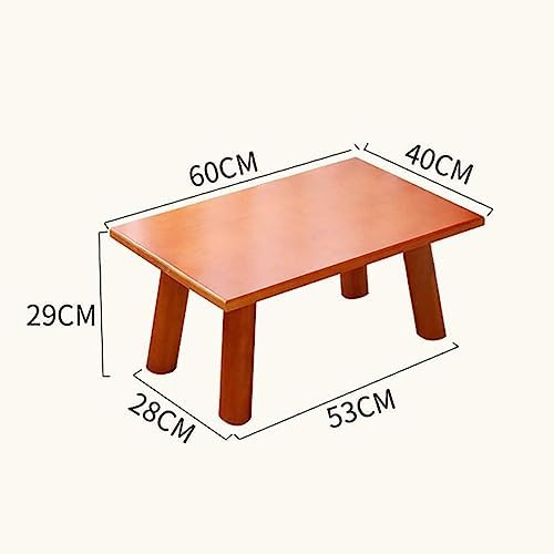 Miniatura 3 de Mesa de Centro Small Square Coffee Table Solid Wood Bay Window Low Table Bed Desk Living Room Bedroom Balcony Dining Table Simple Pine Computer
