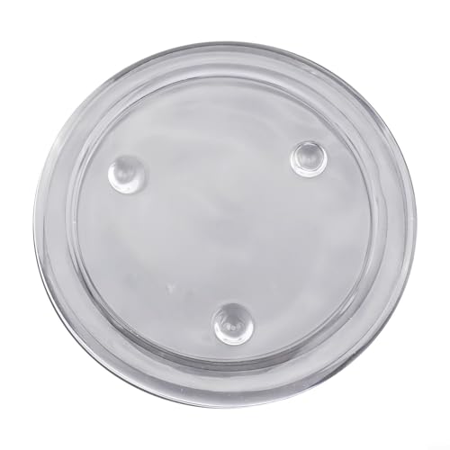 Juego de platos redondos de cristal para sostener velas y expositores decorativos de forma segura (S)