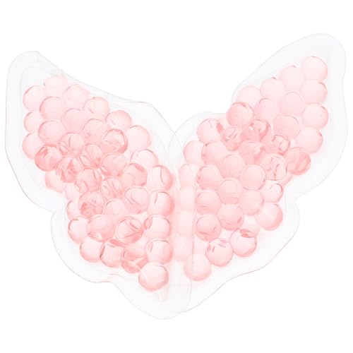 PartyKindom Gel Lip Mask Cooling and Hot Compress 2pcs 8cm Thick Reusable Lip-shaped Gel Pads for Lip Care Home and Office Use Pink