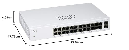 Image of Cisco Business CBS110-24T-D Unmanaged Switch | 24 Port GE | 2x1G SFP Shared | Limited Lifetime Protection (CBS110-24T-NA)