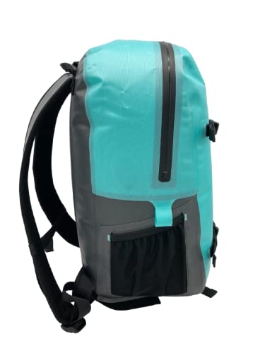 25L FastPack Dry Bag Backpack (Cooler Aqua/Asphalt Black)4