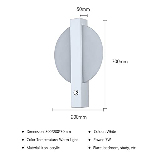 Lámparas de pared LED con interruptor para leer en el dormitorio sin incomodidades 6