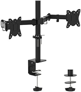 GRIFEMA Dual Monitor Stand for 13-32 inch Screens, Ergonomic Double Monitor Stands for Desks, Height Adjustable Dual Monitor Arm Desk Mount with Tilt Swivel Rotation, VESA 75/100, 18KG, GB2001-2