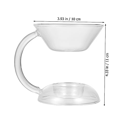Porta vela difusor aromático de vidrio para aromaterapia miniatura 5