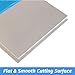 6061-T6 Aluminum Sheet 12x16x1/8 Inch Thickness Durable Aluminum Plate, Thick Metal Aluminum Sheet Covered with Protective Film for Industry, DIY