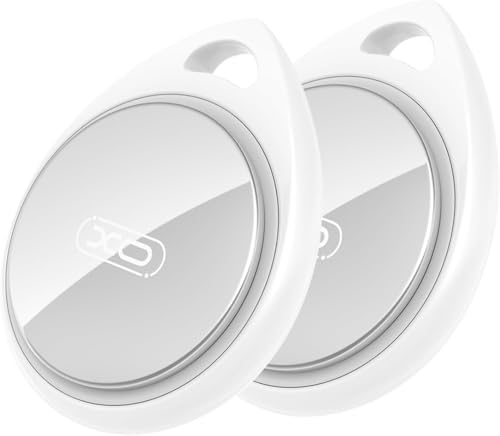 2 Pack Air Tracker Tag [Apple MFi Certified] Bluetooth Tracker Pair with Apple Find My(iOS Only) Smart Air Tag Key Finder Item Locator Waterproof Tracking for Pet Wallet Backpack Dog Luggage