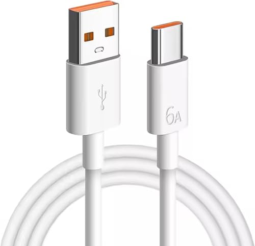 Image of Butee Original 6A Mobile Data Charging Cable for Redmi Note 13 Pro /12 Pro /11 Pro 5G /11S /9 pro /11 /10 Pro max /Poco X5 /X4 Pro /M5 Pro /M4 /X3 pro /Mi 14 /Galaxy S /A /M /F /Z /Note Series