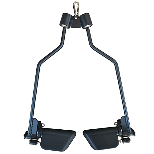 Image of Adjustable Lat Pull down Bar, Cable Machine Attachments for Gym, Home Gym Fitness T-bar Row Pulldown Attachments, Lat Pull Down Machine Wide Grip Neutral Grip Handle