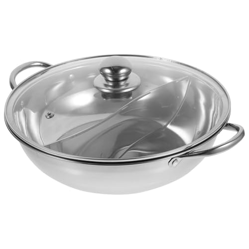 Marmite Fondue Chinoise Double Compartiment Induction Plaque - 2
