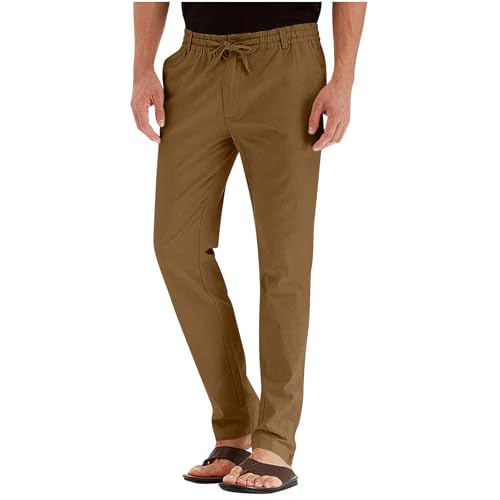 Men Cargo Pants Casual Elastic Waist Drawstring Leggings Lightweight Fashion Slim Fit Lounge Quick Dry Hiking Outfits2