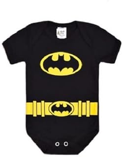 Body Bebe Mesversário Temático Roupinha de Bebê Bat-Man (G)
