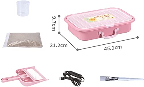 Kits de arte em areia Caixa de areia sensorial leve Mesa Brinquedos educativos Interação pai/filho F