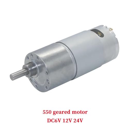 Moteur à engrenages CC JGB37-550 pour motorisation de robot et automatisme 6V - 4