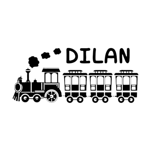 Murales para pared con diseño de tren en movimiento, calcomanías